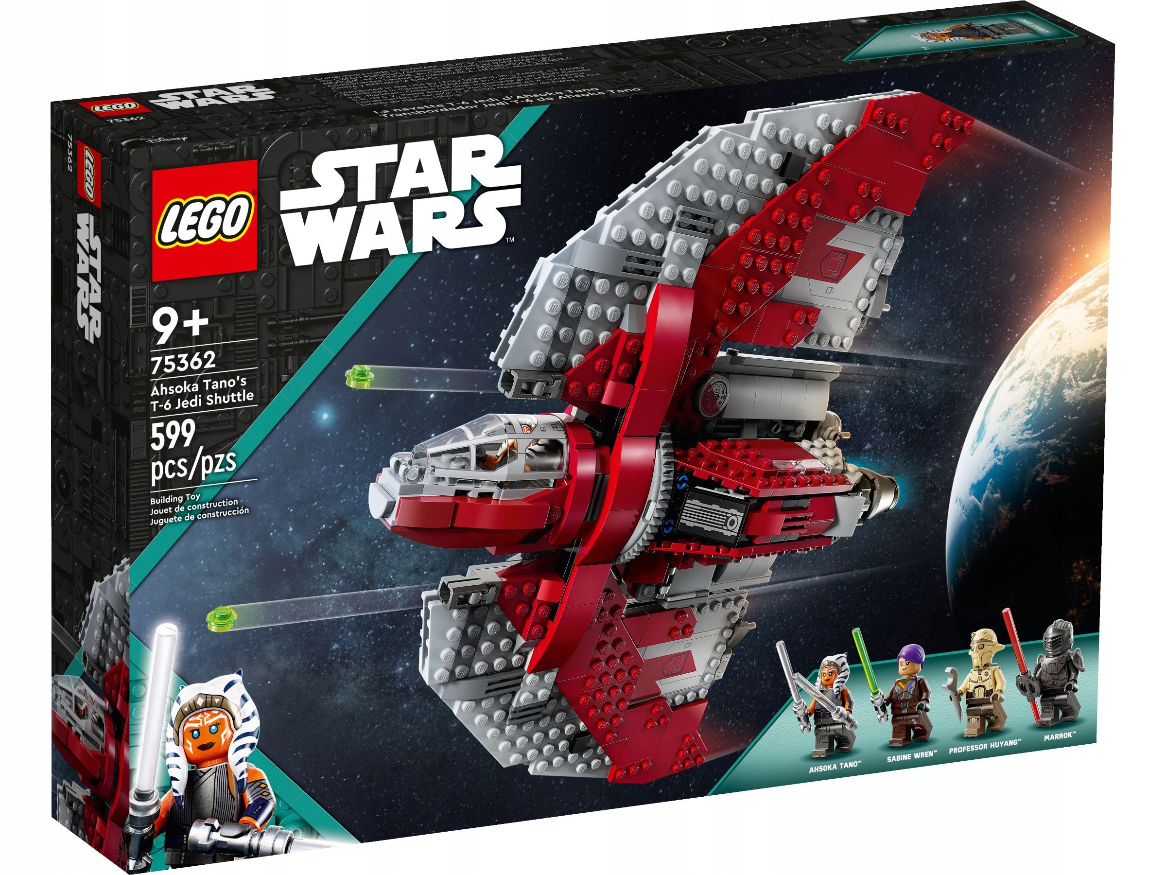 Lego 75362 Star Wars Vesmírný raketoplán Jedi T-6 Ahsoki Tano