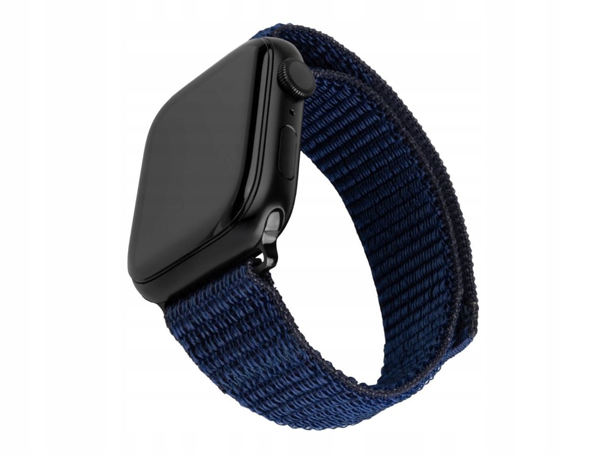 Pasek Fixed Nylon Sportowy do Apple Watch 38/40/41 mm Granatowy