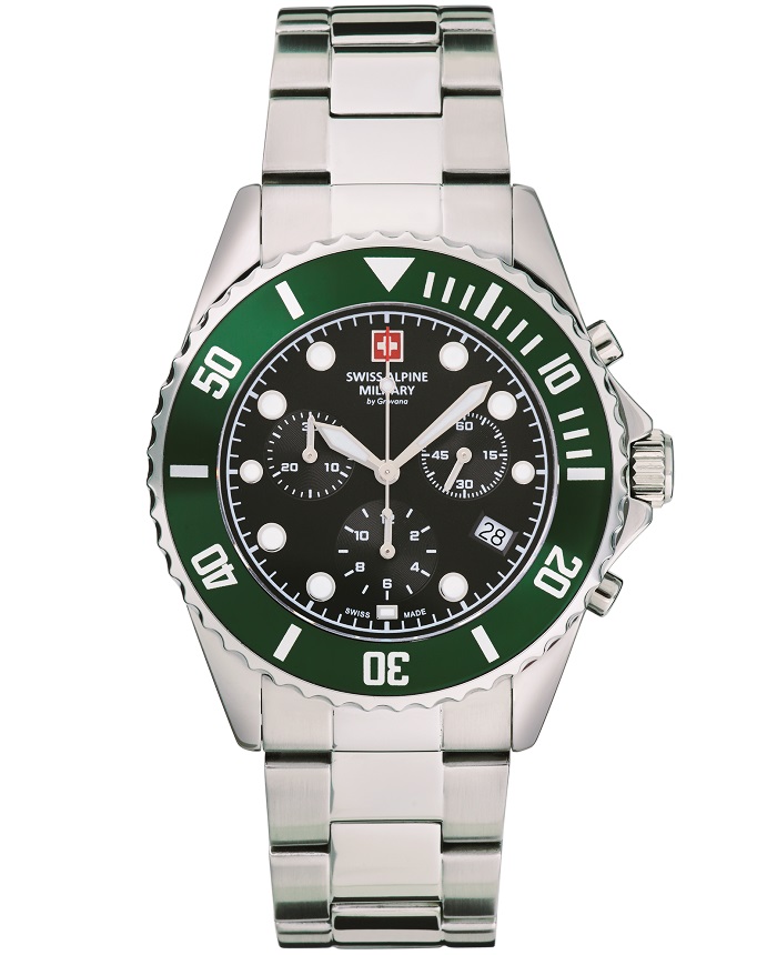 Originální Hodinky Swiss Alpine Military Master Diver 7053.9133 Nápad Na P