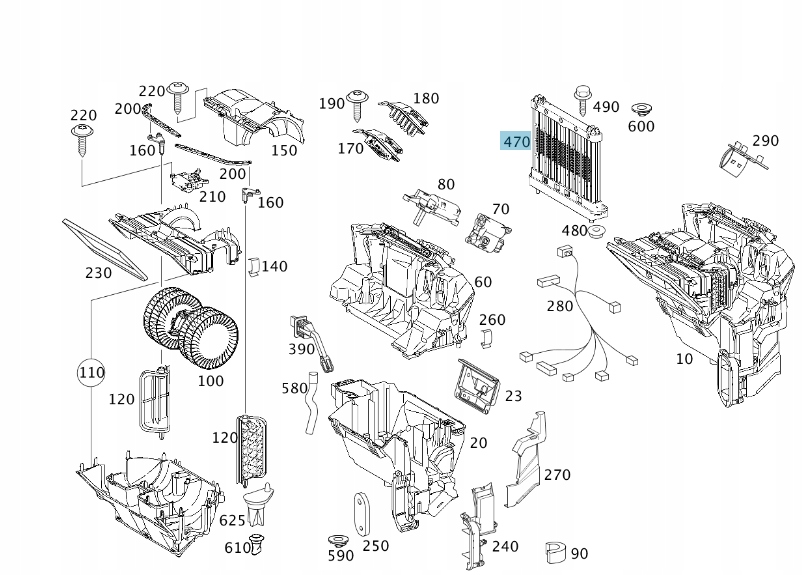 Grzałka nagrzewnicy Mercedes-Benz Vito W 639