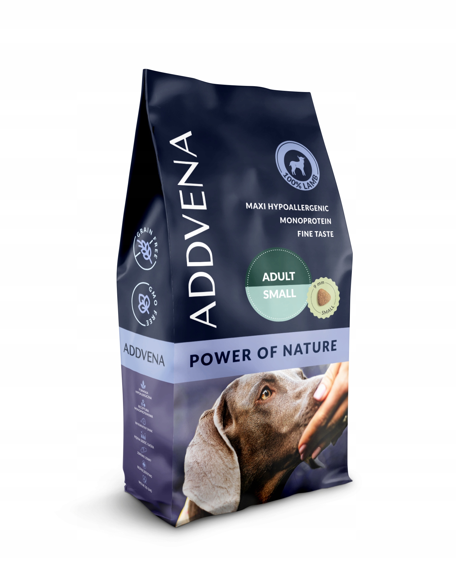 Sucha karma dla psa Addvena Power Of Nature Adult small jagnięcina 10kg