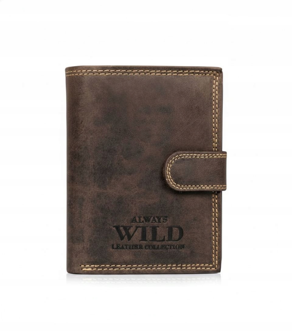 Pánská kožená peněženka Always Wild Hnědá Rfid kůže jako Dárek