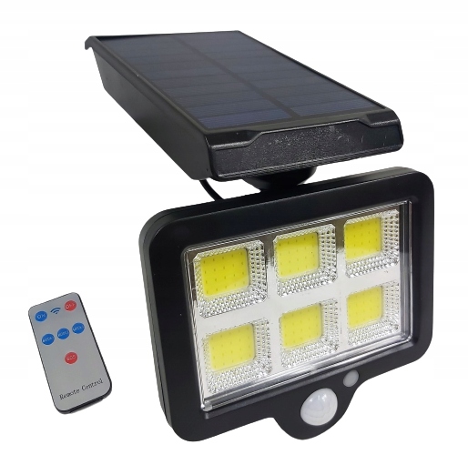 

Mocna Lampa Solarna Czujnik Ruchu Zmierzchu 120COB