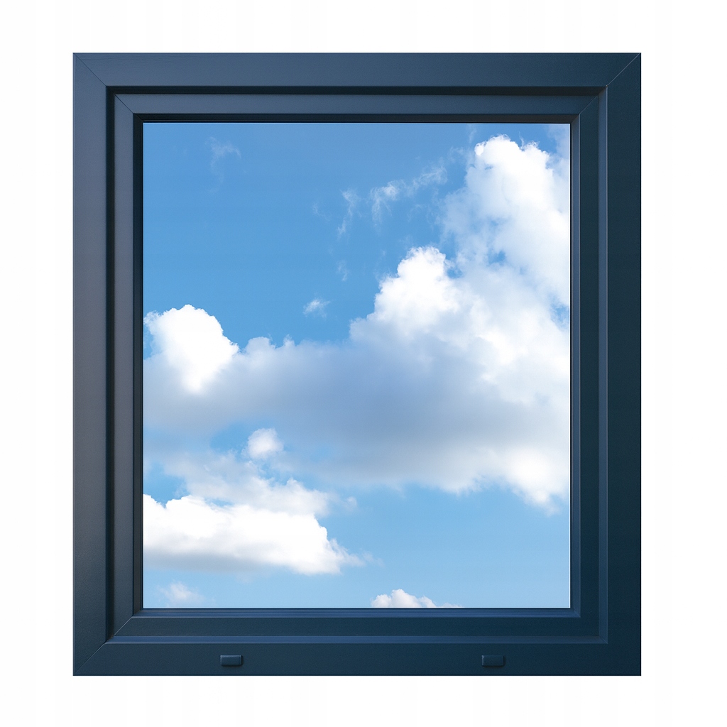 PCV Okno LEWE PeeJ ANTRACYT 800x1000mm R-U 80x100cm 3-szyby NOWE 76mm