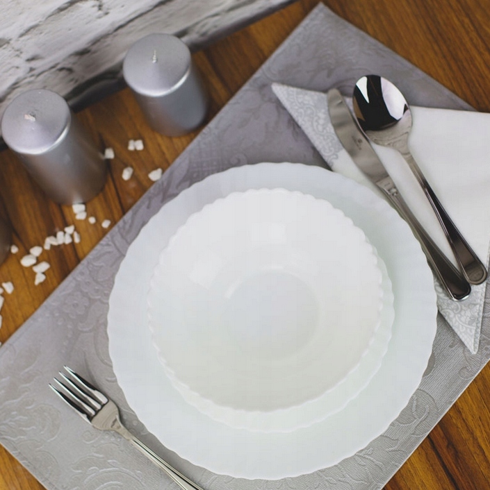 SERWIS OBIADOWY KOMPLET TALERZY ZESTAW OBIADOWY ZASTAWA NA 6 OSÓB Kod producenta LXP-18T