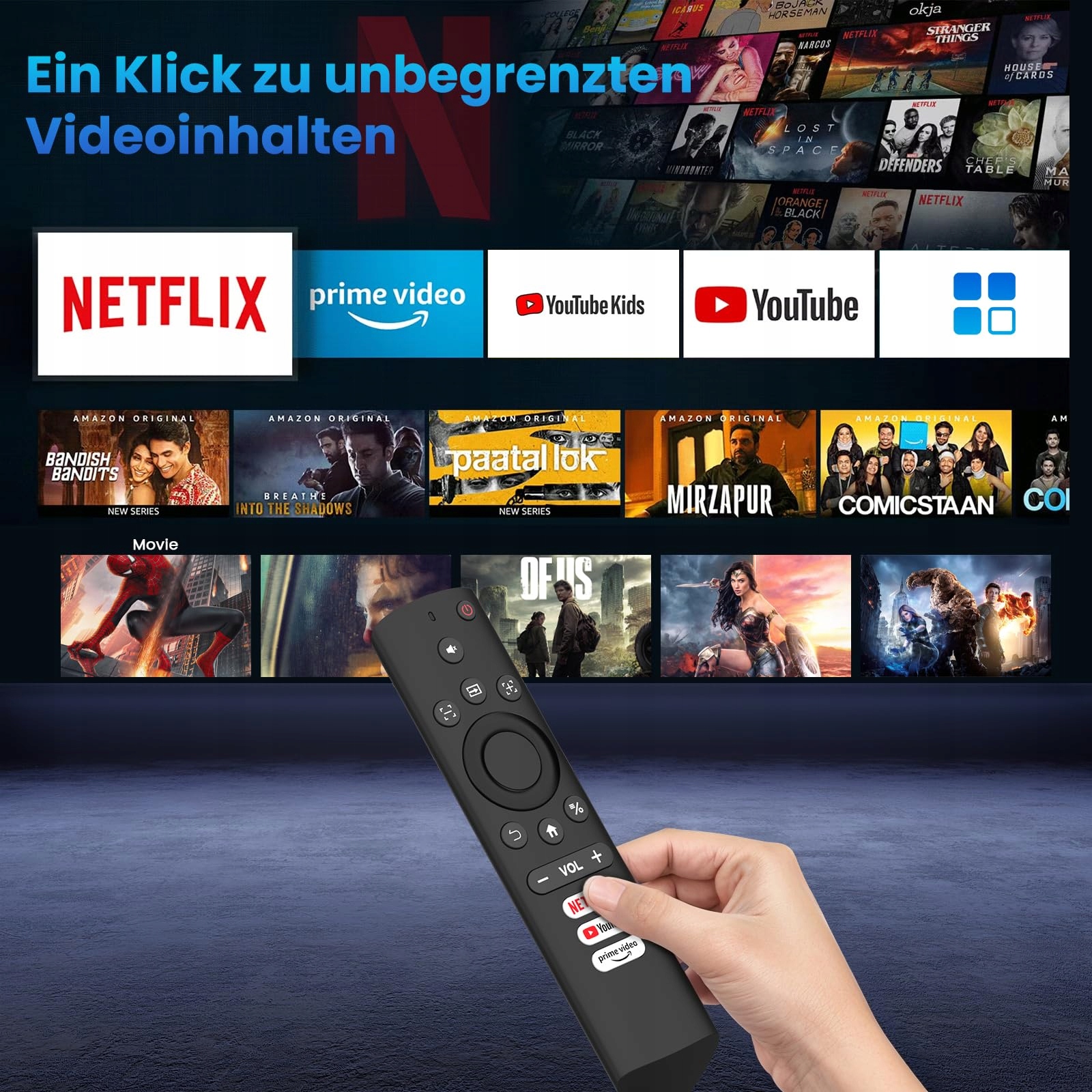 HOPVISION Projektor 4K Full HD 1080P WiFi6 Bluetooth Netflix YouTube PS5 — miniatura 2