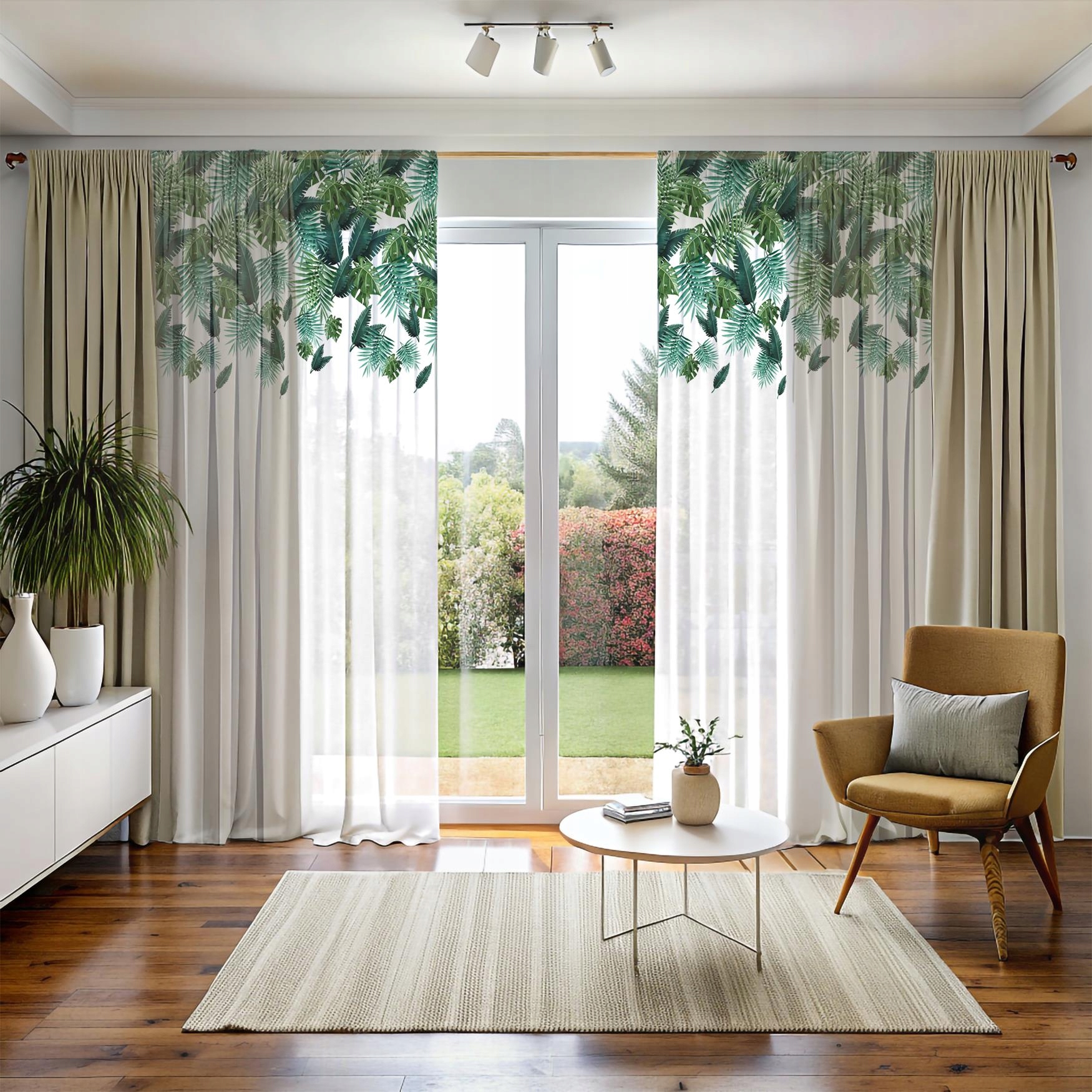 FIRANA GOTOWA 140x250 WOAL BARWIONA WZÓR NA ŻABKI 002 Rodzaj Firana pojedyncza