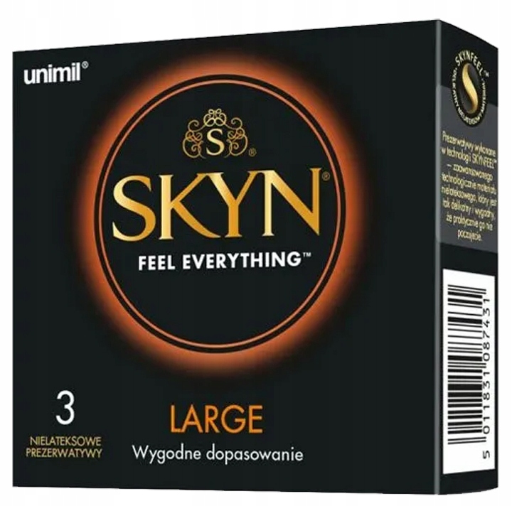 

Prezerwatywy Unimil Skyn Large większe 3 szt.