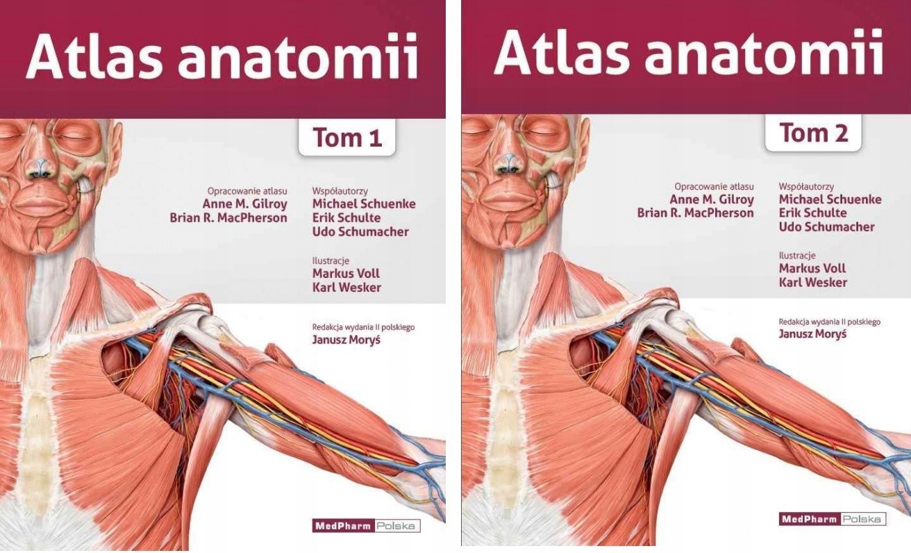 

Atlas Anatomii Gilroy Tomy 1- 2 Zestaw Medpharm