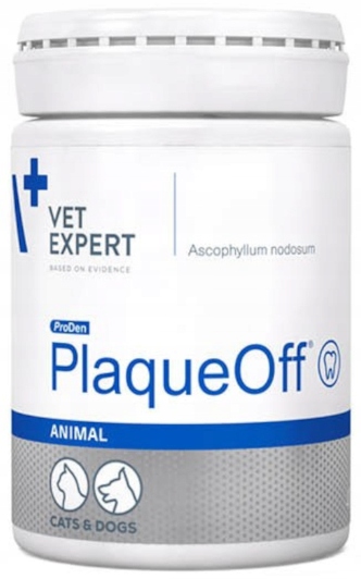 Levně PlaqueOff Animal na zubní kámen pro psa a kočku VetExpert 40 g