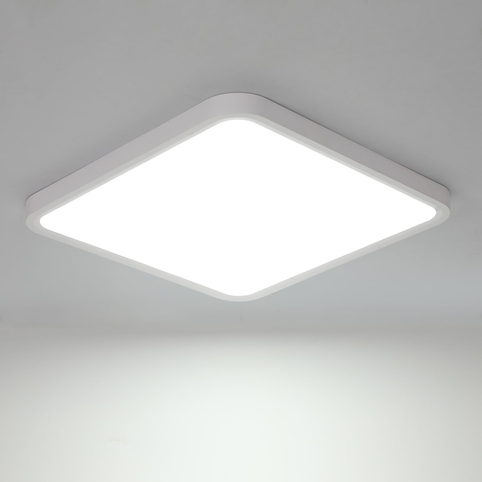 Lampa Sufitowa Plafon Led Biała Łazienkowa Nowoczesna Kwadrat 6500K IP44