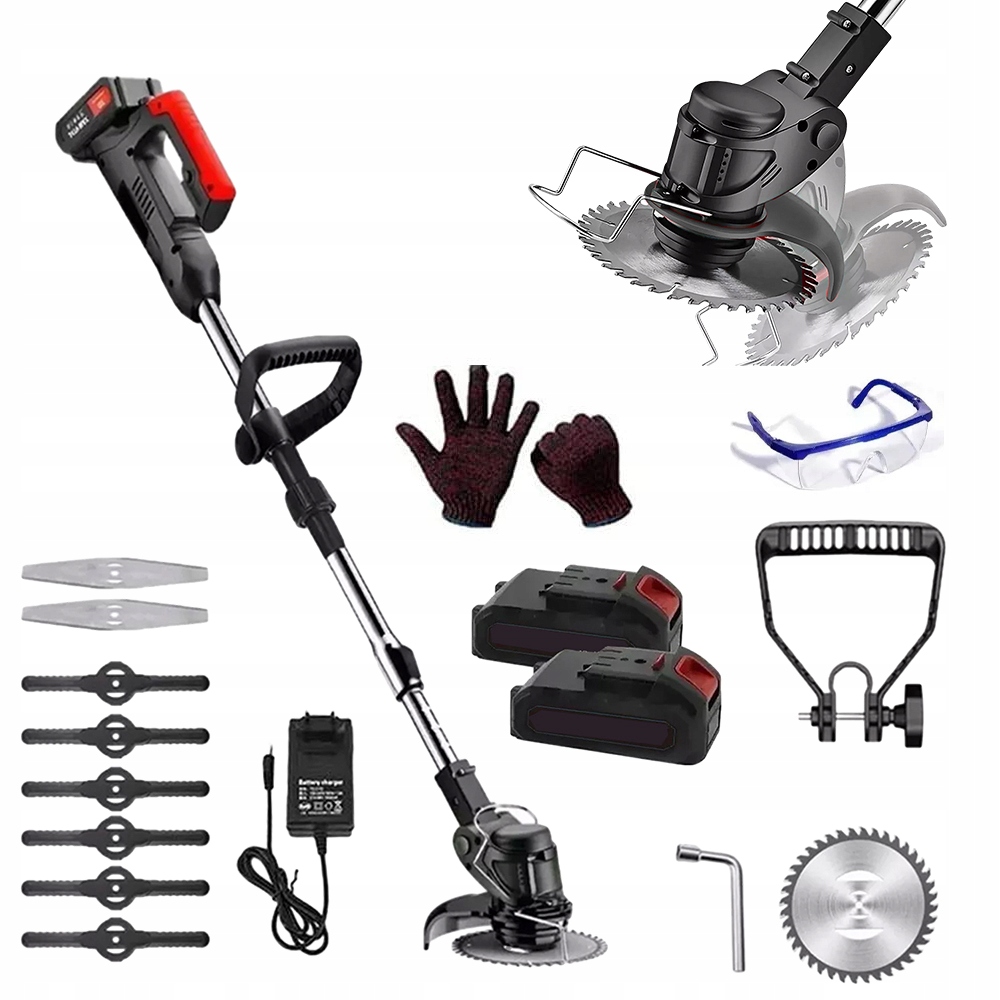 Bezdrátová přenosná teleskopická sekačka na trávu pro Trávy 18000 ot/min