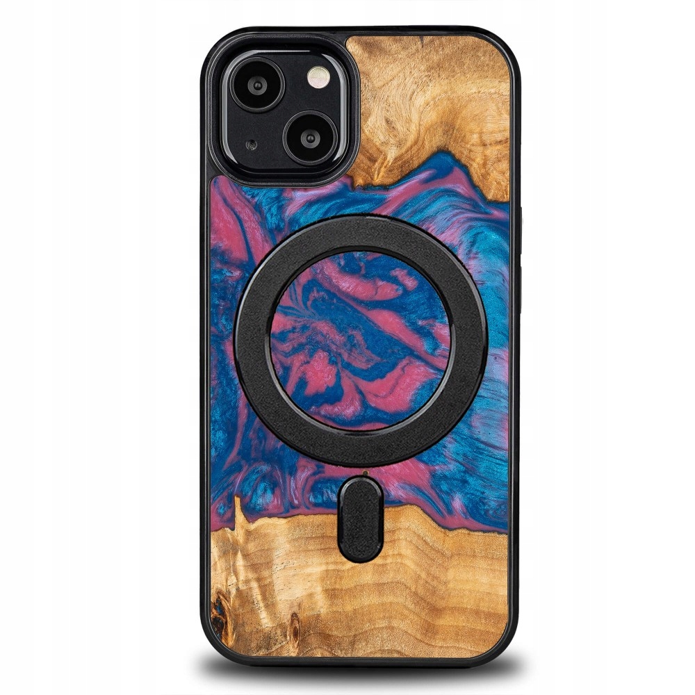 Pouzdro Bewood Unikátní pro iPhone 13 Neonové Vegas s MagSafe