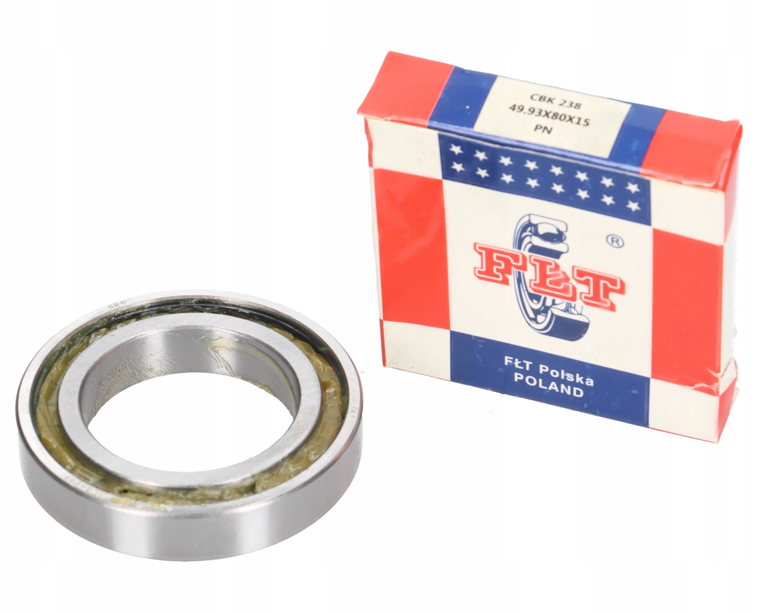 Jednořadé válečkové ložisko CBK238 Fłt 49.93x80x15 mm