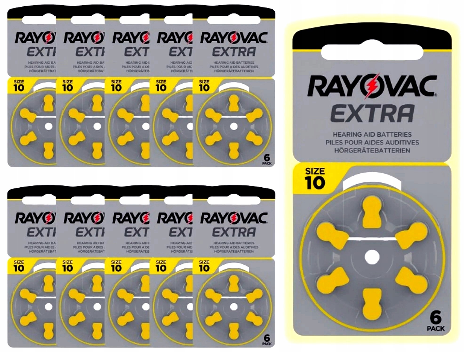 

Baterie Słuchowe Rayovac 10 Mf PR70 ZincAir 60 szt