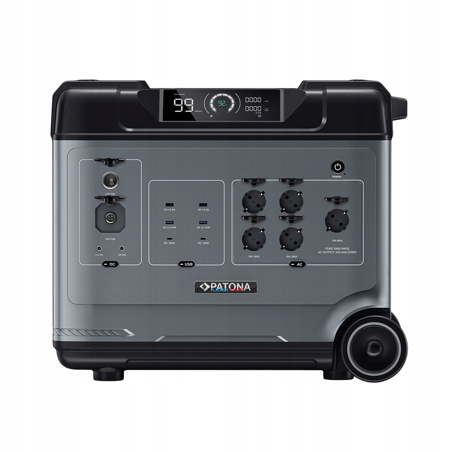PATONA Przenośna stacja zasilania 5000 / 5120Wh