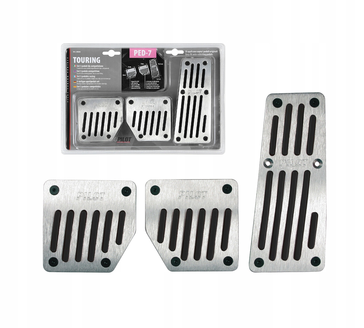 Pedálvédők TOURING TUNING ALUMÍNIUM