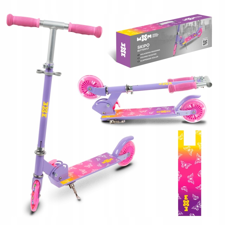 Hulajnoga Składana Koła Led 120mm Wxm Skipo