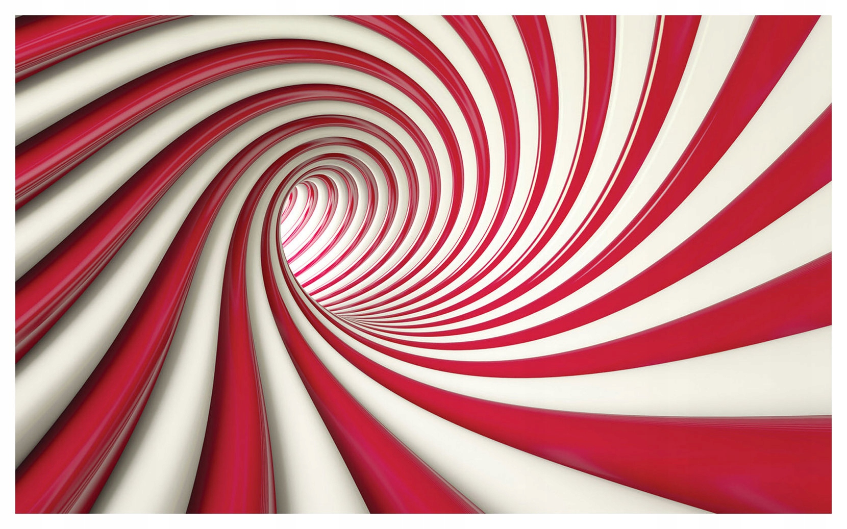 Fototapeta vlies Červeno-biela Spirála Tunel Abstrakcia 416x254 lepidlo