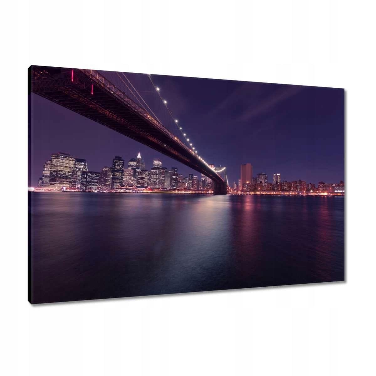 Obrazy 90x60 Most v noci Usa New York