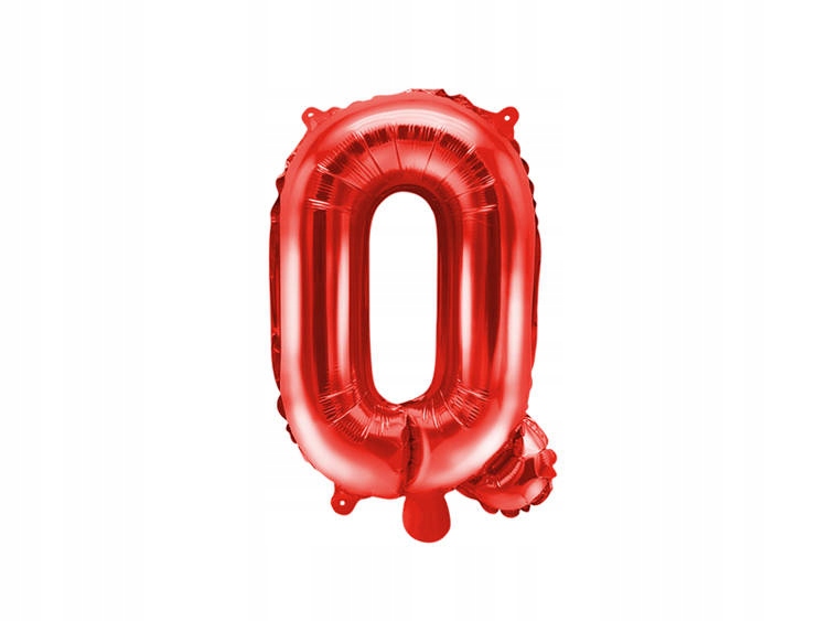 

Balon Foliowy 35 CM Litera "q" Czerwony