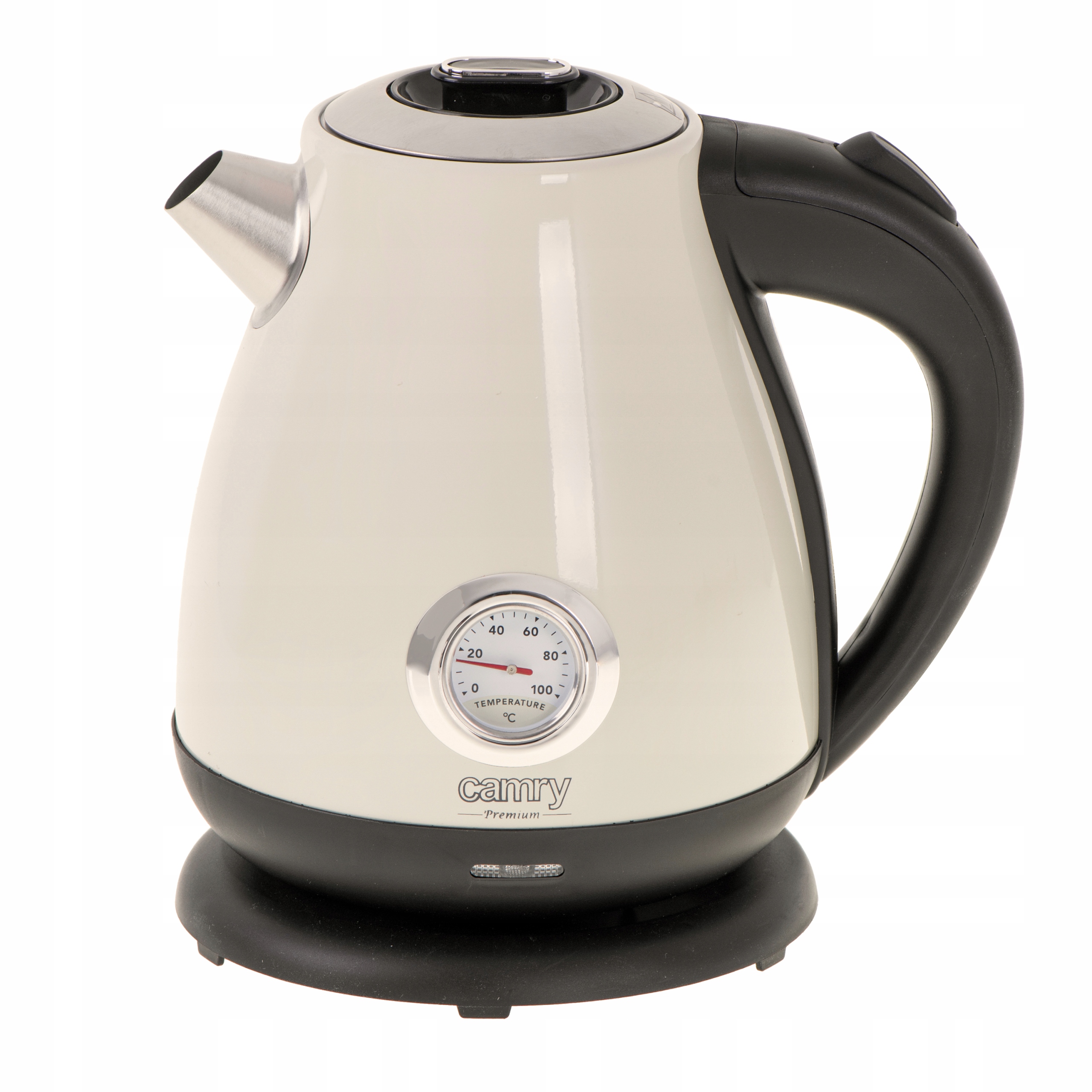 Czajnik Metalowy z Termometrem CR 1344 Creme 1,7L Szybkie Gotowanie