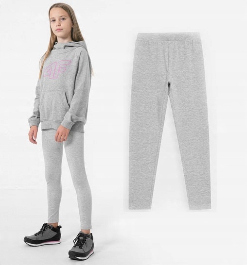 

4F Legginsy Dziewczęce Getry Bawełna JLEG001 140