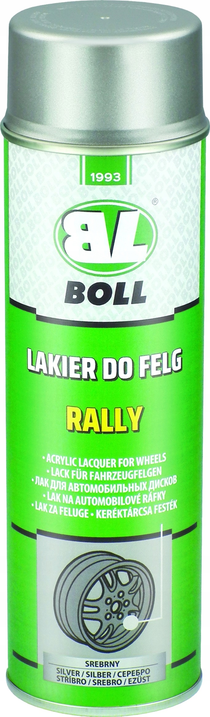 

Boll lakier do felg Rally (Spray) Srebrny