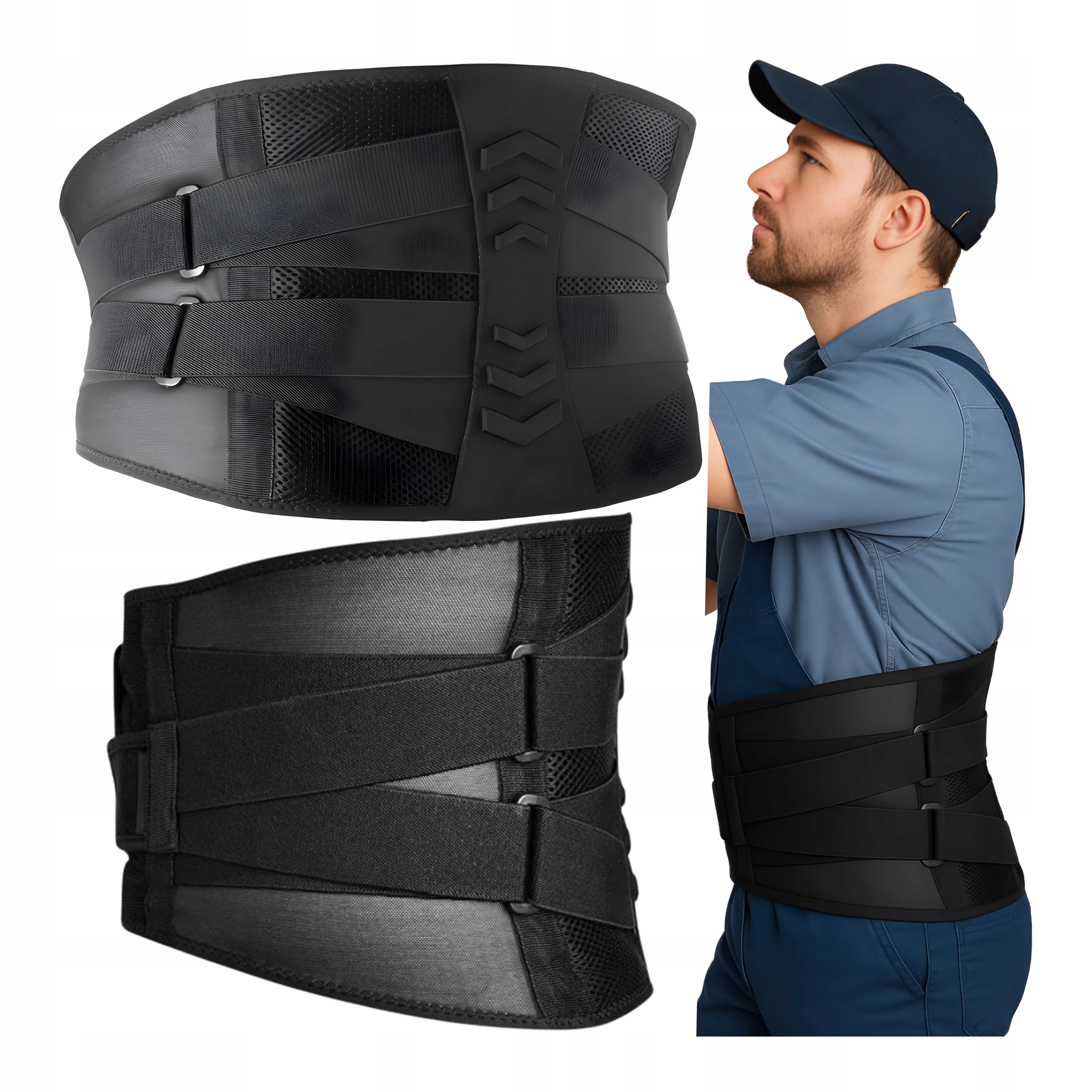 Bederní pás na stabilizační páteř Korzet XXL Ortopedický Velký 132 cm