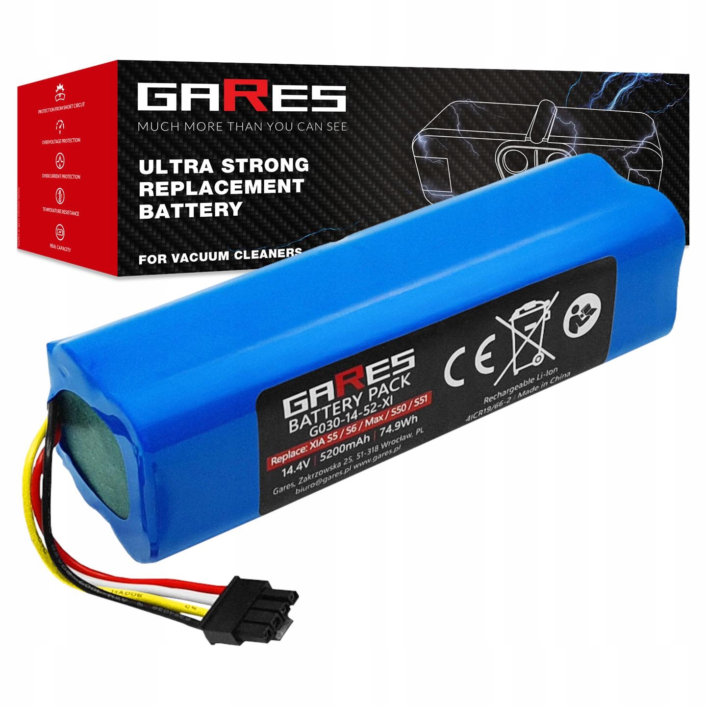 Batéria pre Xiaomi Roborock S5 S5max S6 Q5 Q7 S7 max E4 E5 5,2Ah