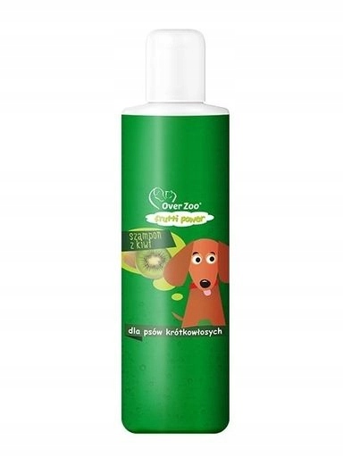 4x Over Zoo Frutti Power Kiwi šampon pro krátkosrsté psy 200 ml