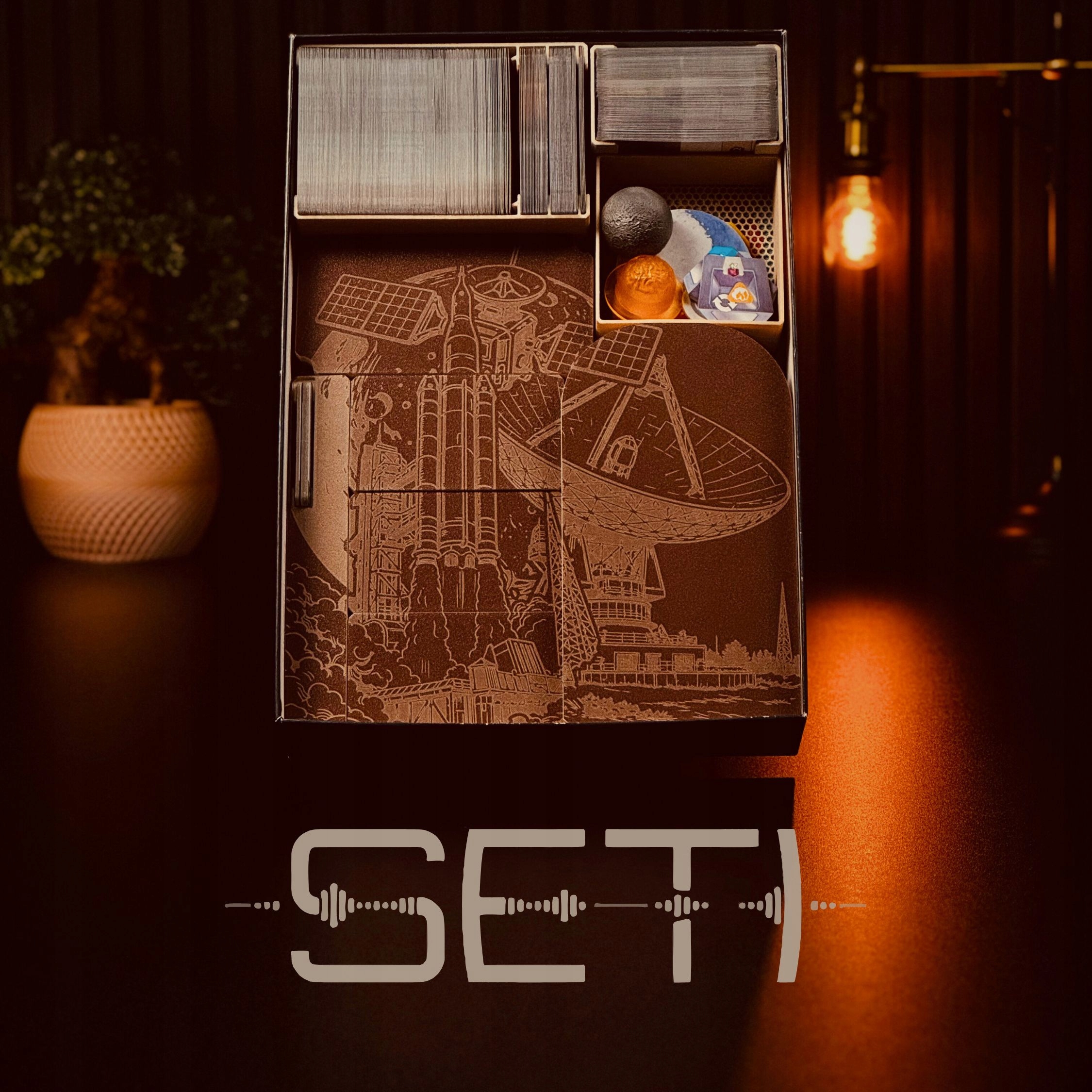 SETI - insert do gry planszowej - DELUXE DREWNO