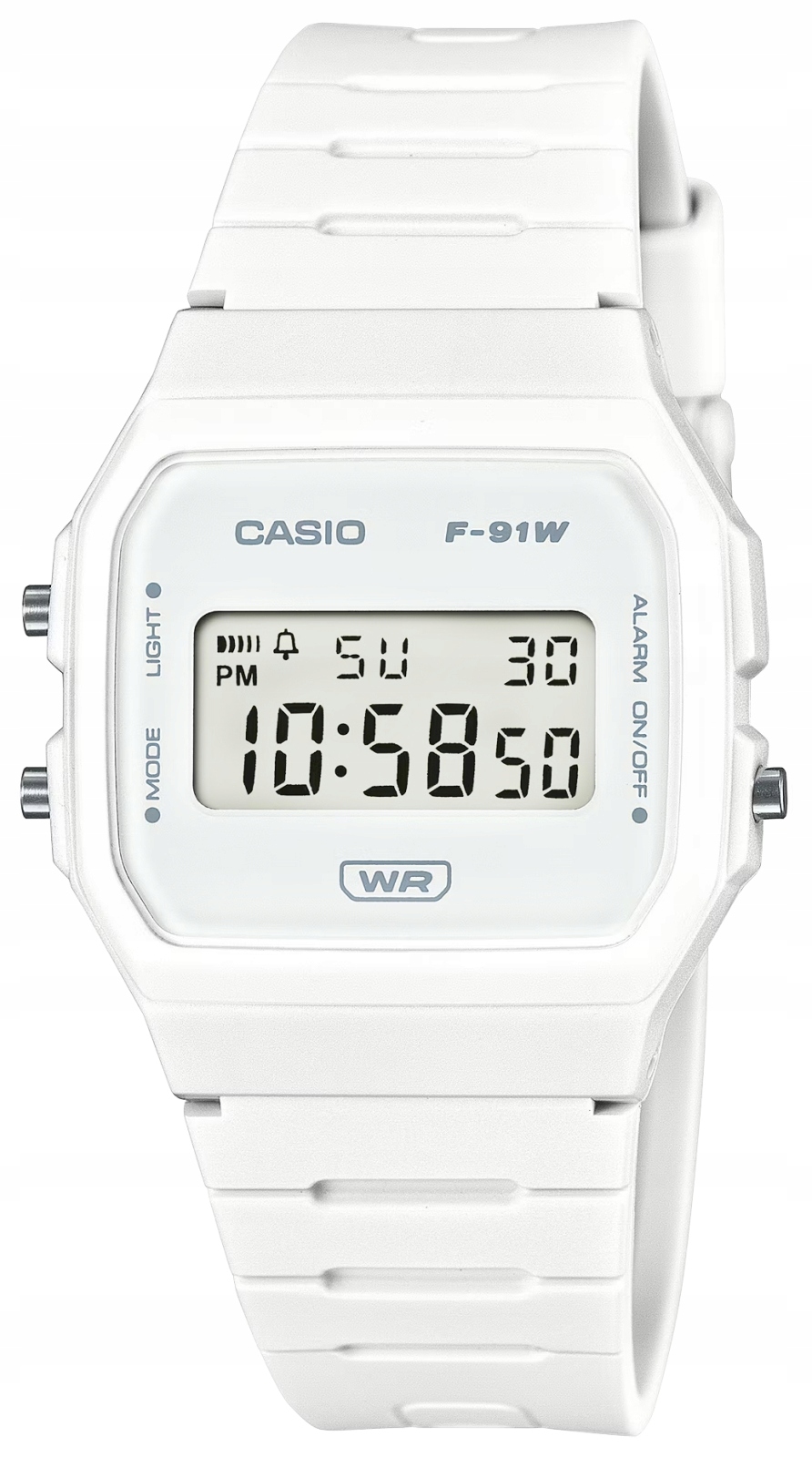 Originální Unisex Hodinky Casio F-91WB-7ADF Bílá, Retro Vintage Klasika