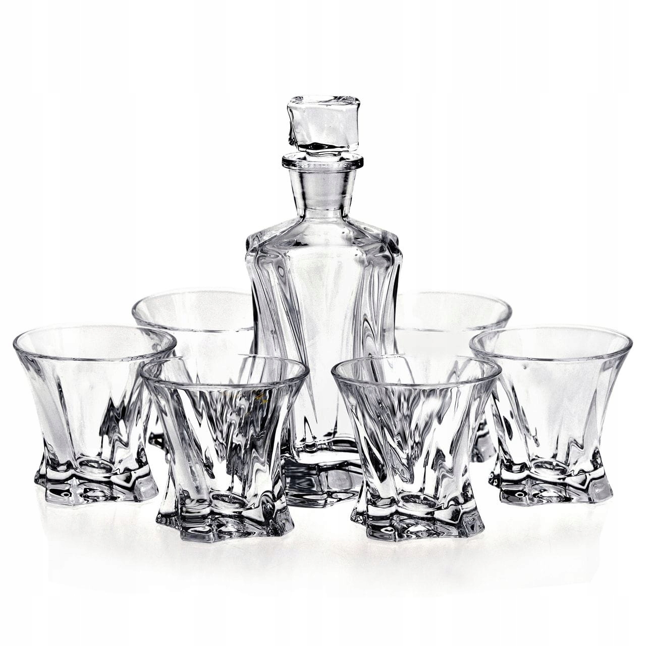 Kryštálová sada na whisky poháre karafa Bohemia Cooper 6+1