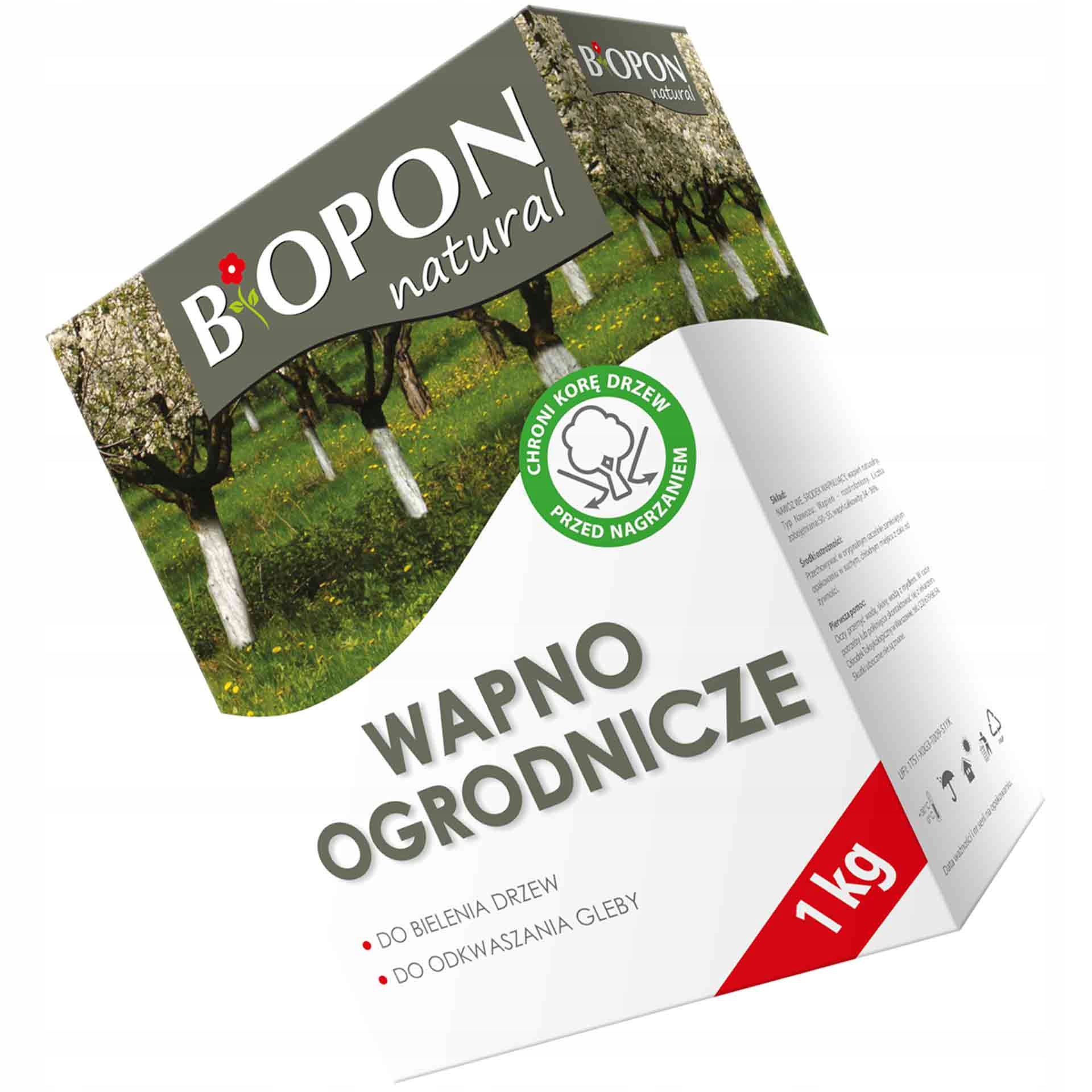 

Biopon Wapno Do Bielenia I Odkwaszania Gleby 1 kg