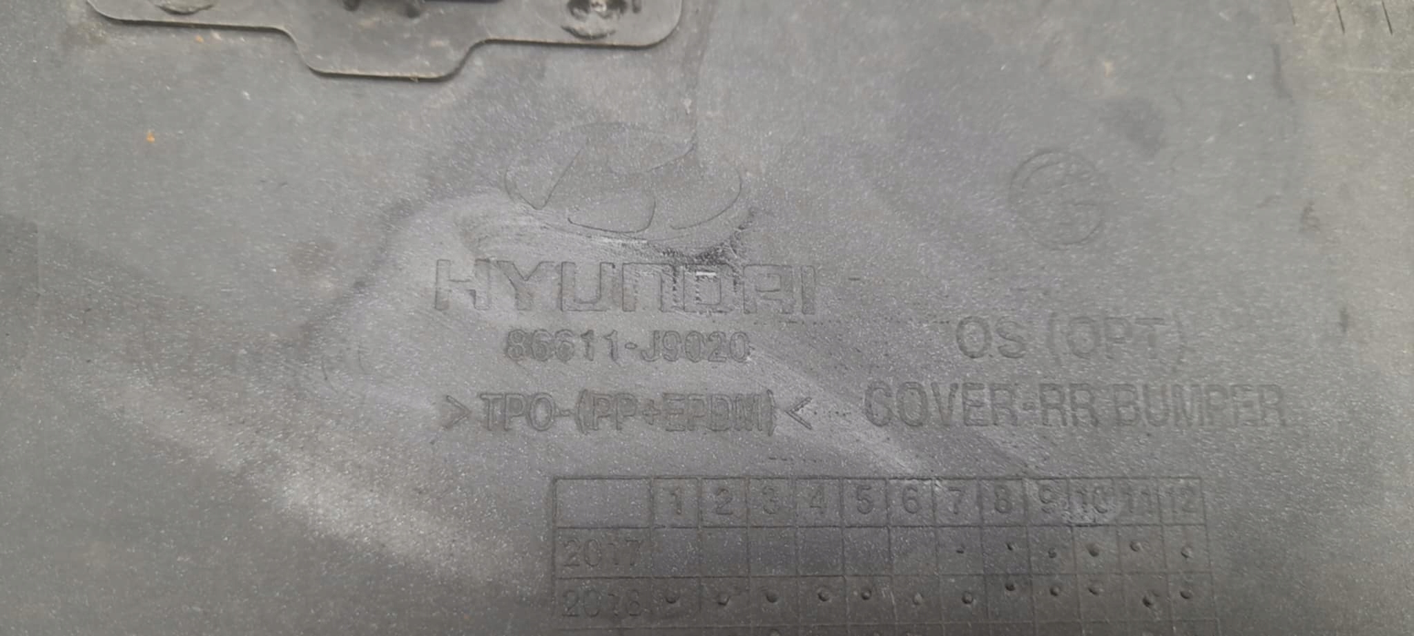 bumper rear part HYUNDAI KONA 2017-2020 86611-J9020
