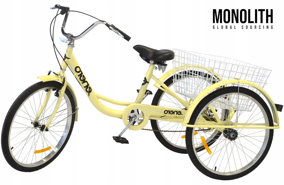 Rower 3 kołowy Rehabilitacyjny Trójkołowy 1 Biegow