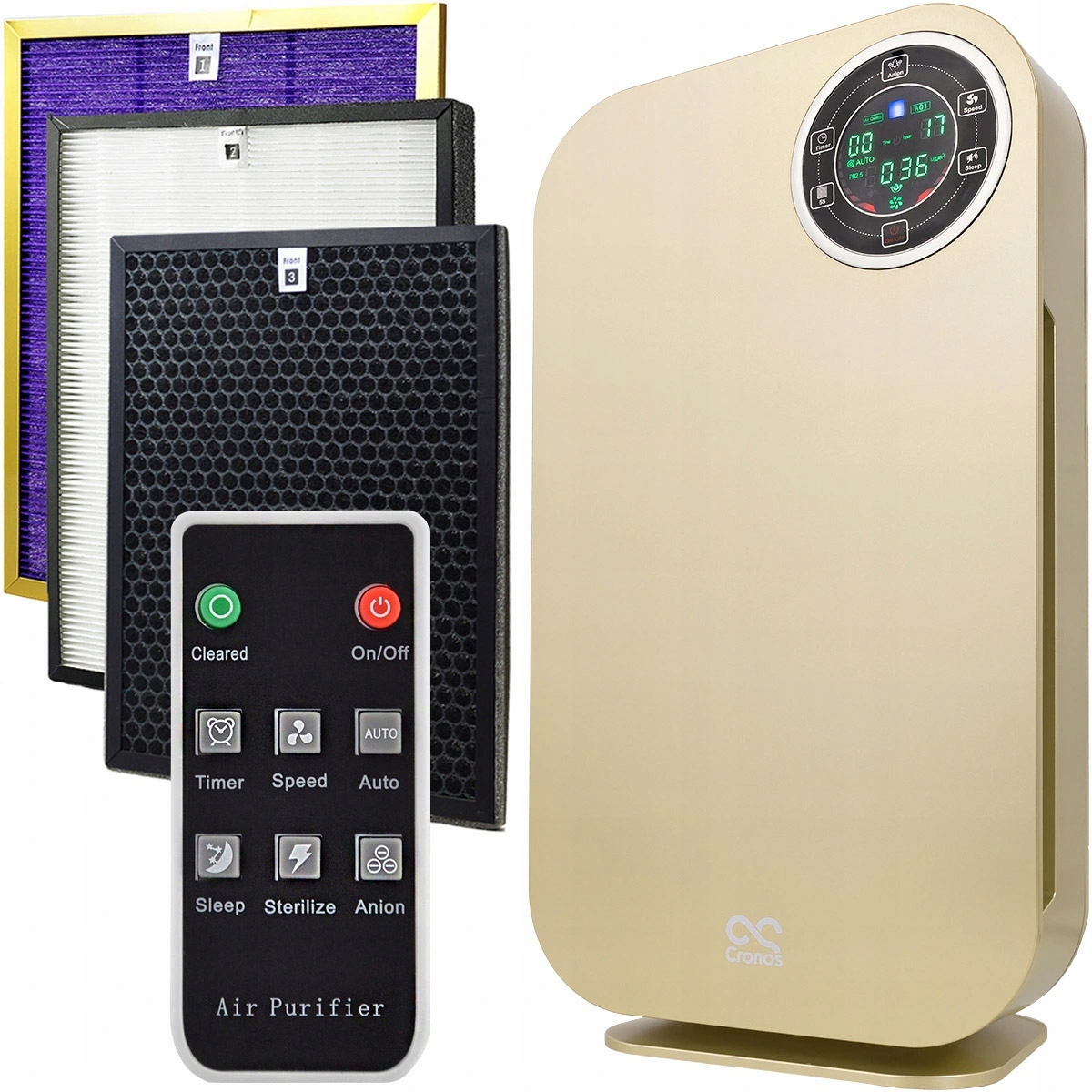 

Oczyszczacz Powietrza Hepa PM2.5 Jonizator + Pilot