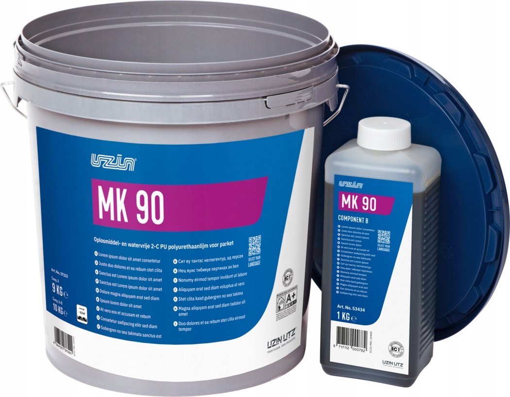 Uzin Mk 90 2-složkové polyuretanové lepidlo na parkety