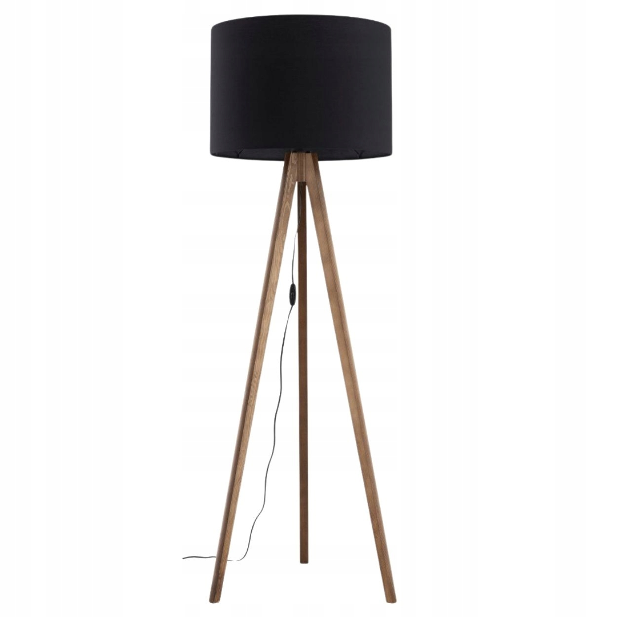 Podlahová Lampa Grand Orech Tienidlo Čierna 1XE27 vysoká stojaca lampa loft