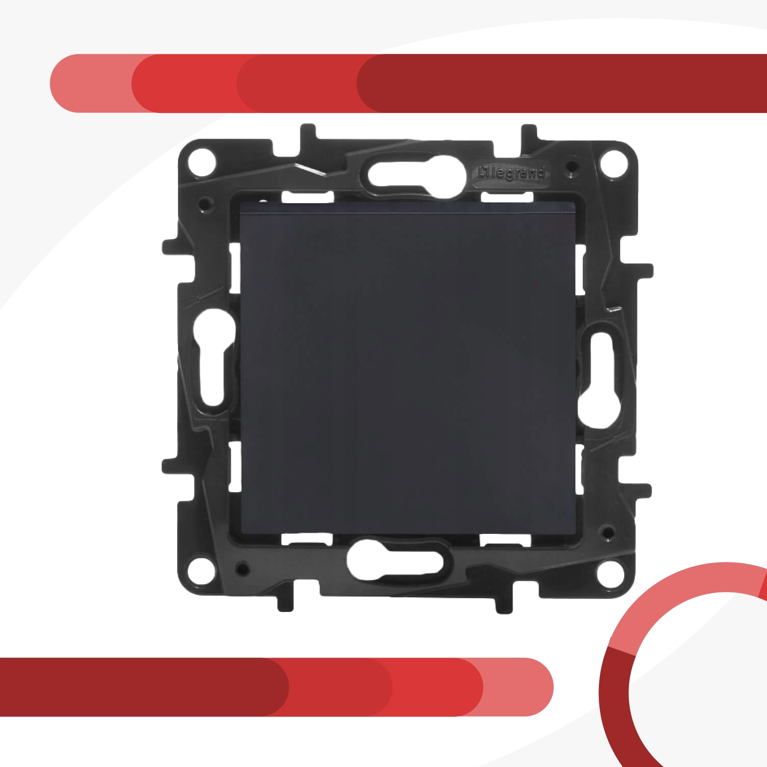 Łącznik pojedynczy Czarny Legrand Niloe Step Kod producenta 863501