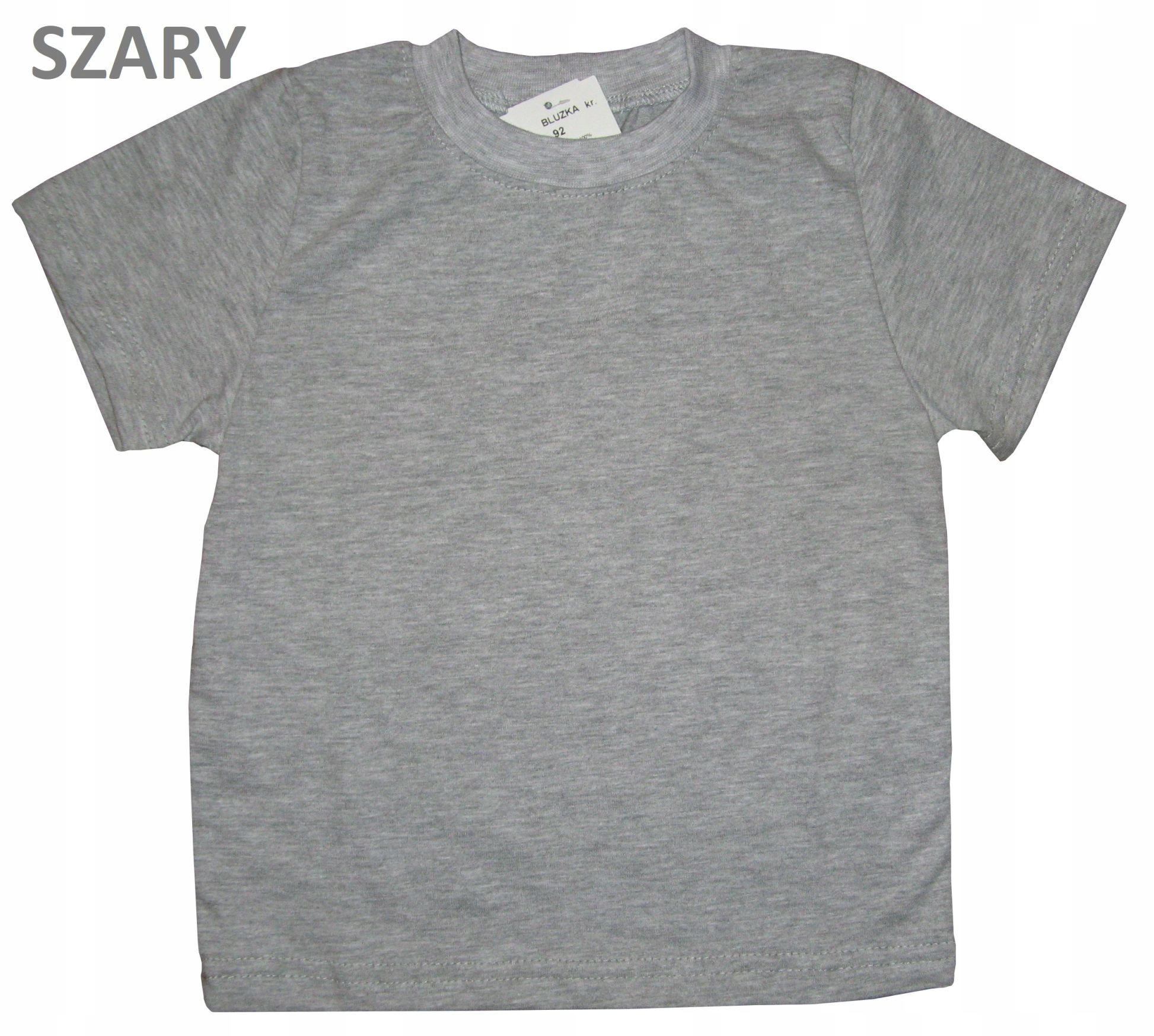 T-SHIRT 95% BAWEŁNA KOSZULKA, BLUZKA, POLSKI PRODUCENT r110 szara Marka Biko