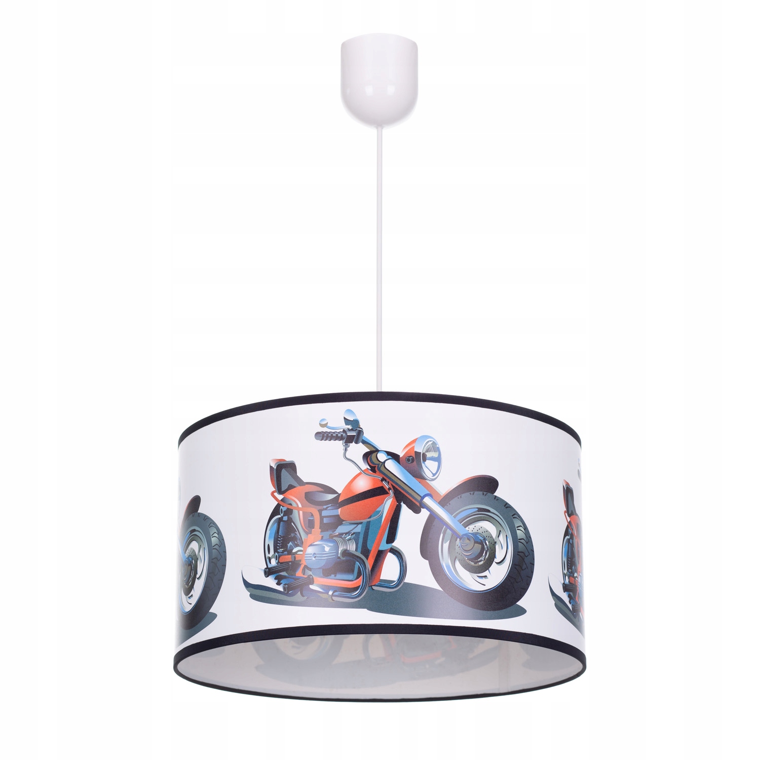 

Lampa wisząca sufitowa żyrandol abażur Motocykl