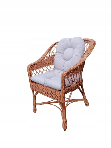 ПЛЕТЕНОЕ КРЕСЛО БОЛЬШАЯ ПОДУШКА