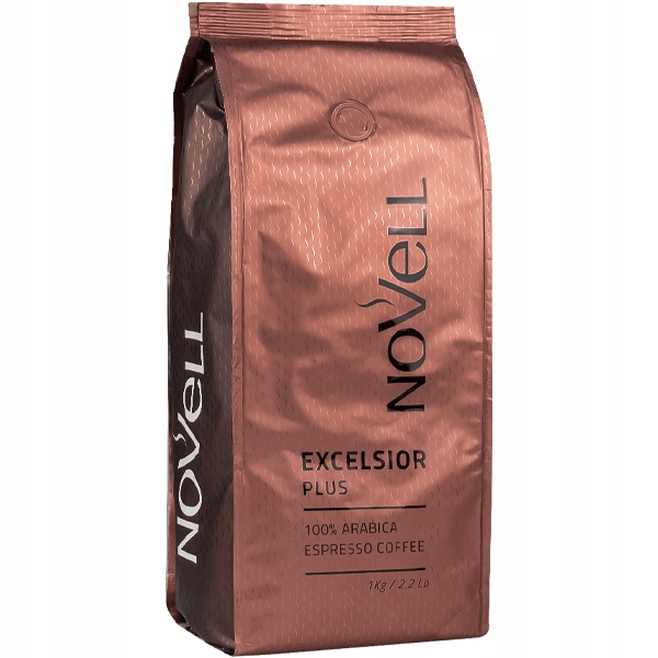 Káva zrnková 100% Arabica Novell Excelsior Plus 1 kg videokniha Bonus