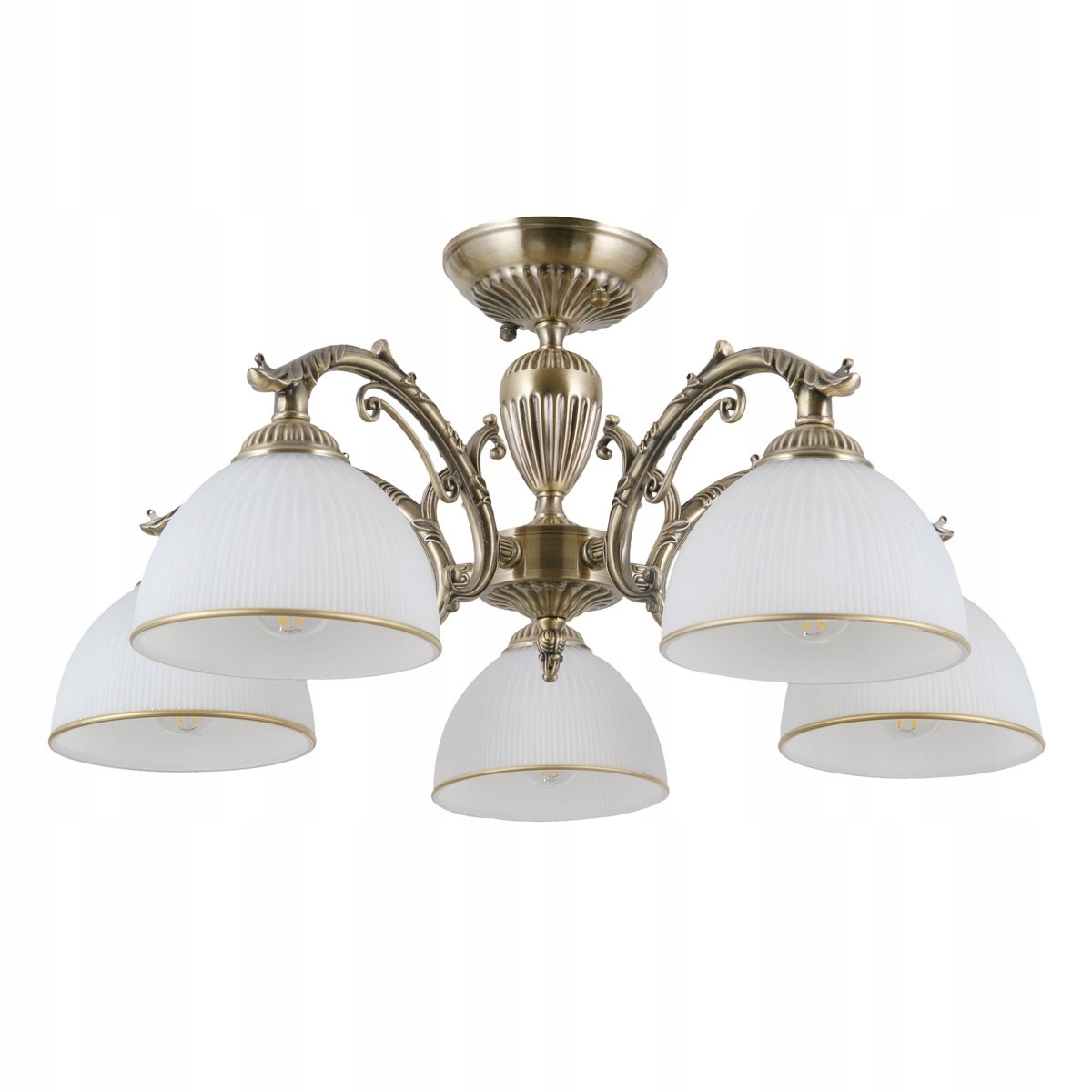 Klasická stropná lampa do obývačky E27 40W sklo Feneza PND-5122-5 Italux