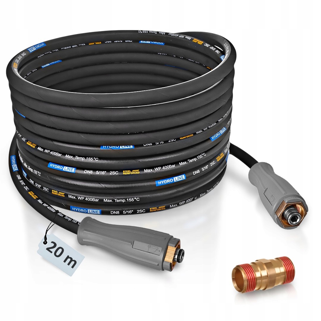 Hadice 20 m pro myčku Karcher Hd Hds, prodlužovací kabel Easy!Lock DN8 400 bar
