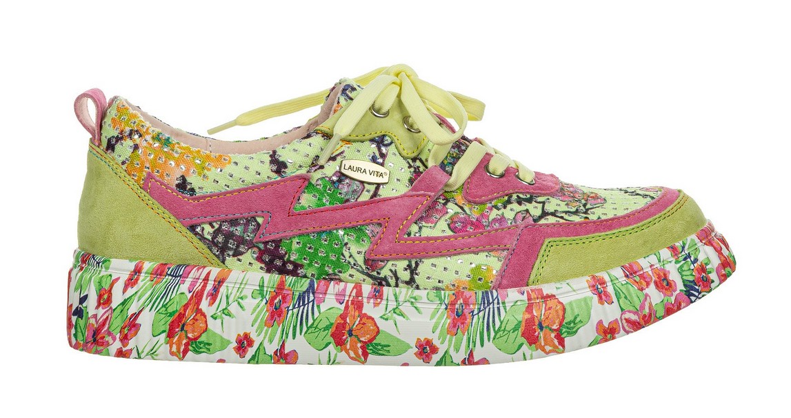 Dámské kožené tenisky Laura Vita Soleno 06, zelené, velikost 39