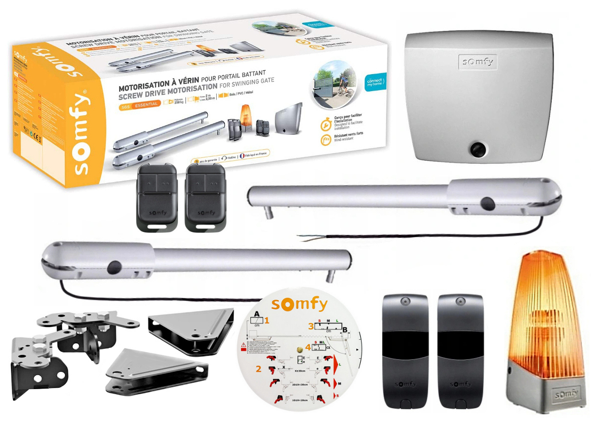 Napęd do bram skrzydłowych automat Somfy Sgs Essential 2x Pilot