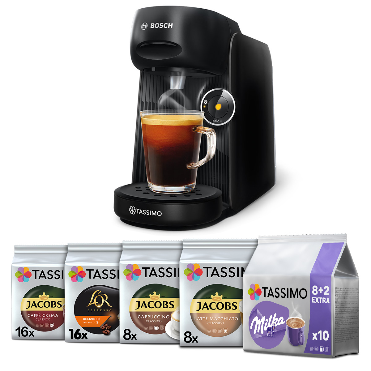 Ekspres do kawy na kapsułki Bosch Tassimo Finesse 5x Tassimo